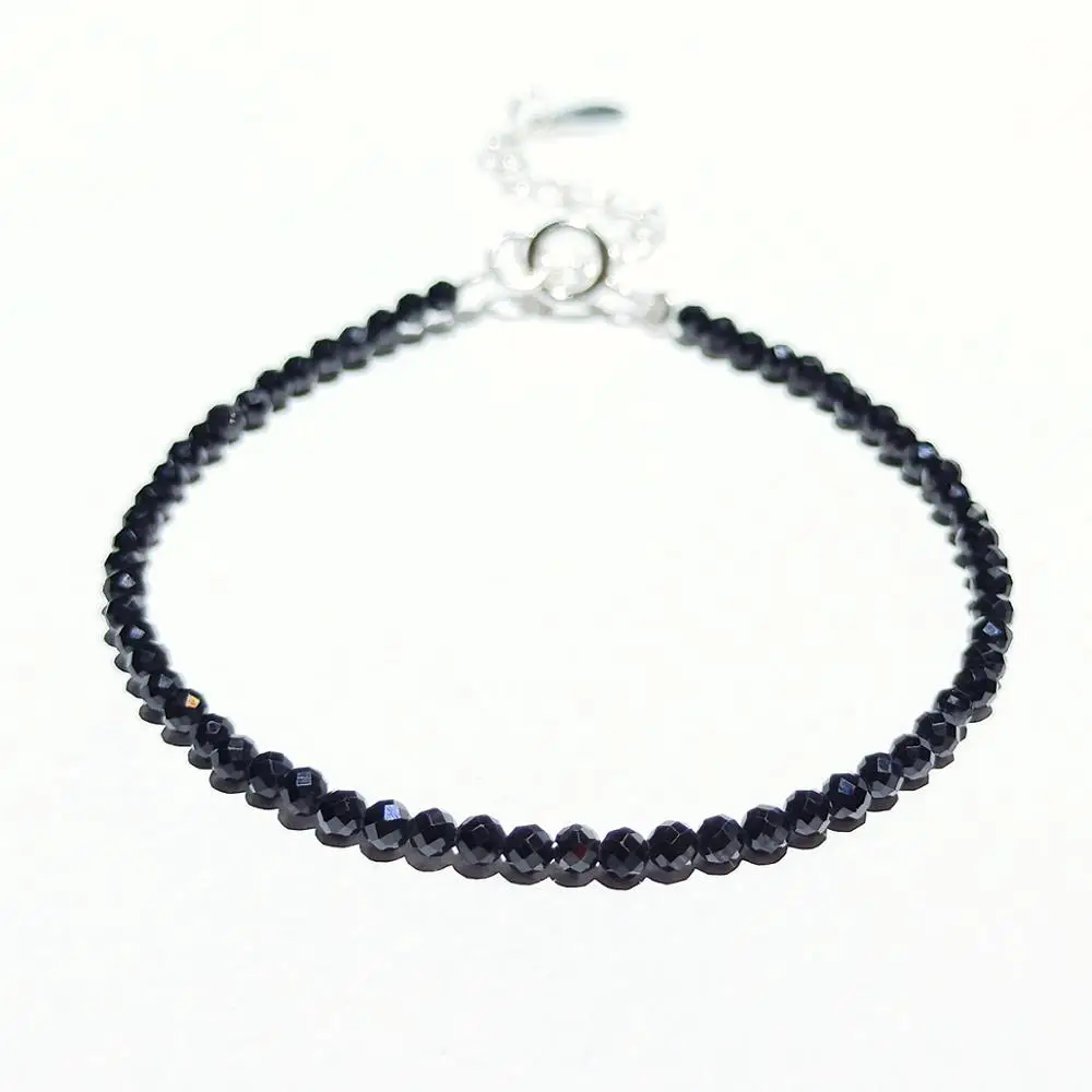 Lii Ji Natural Black Spinel Bracelet 925 Sterling Silver adjustable Bracelet Gemstone Jewelry Gift for Friend Birthdat
Lii Ji Natural Black Spinel Bracelet 925 Sterling Silver adjustable Bracelet Gemstone Jewelry Gift for Friend Birthdat