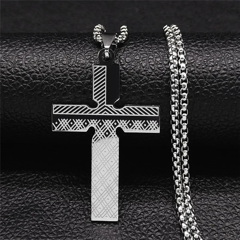 2021 Christian Cross Stainless Steel Chain Necklace Women/Men Big Pendant Necklace Jewelry collar acero inoxidable N4291S05
2021 Christian Cross Stainless Steel Chain Necklace Women/Men Big Pendant Necklace Jewelry collar acero inoxidable N4291S05