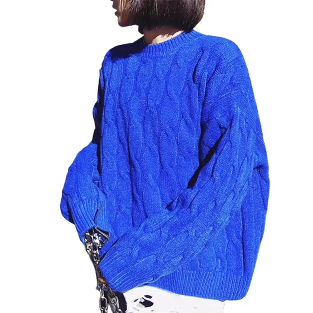 Autumn Women Loose Solid Color Round Neck Long Sleeve Knitted Blouse Top Sweater Twist Sweater Soft Warm Gentle Female Pullover
Autumn Women Loose Solid Color Round Neck Long Sleeve Knitted Blouse Top Sweater Twist Sweater Soft Warm Gentle Female Pullover