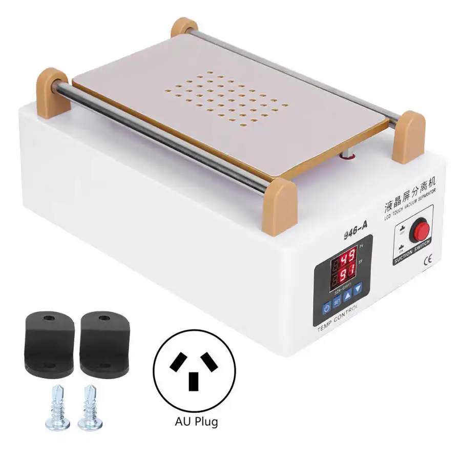 Mobile Phone Screen Separator Powerful Vacuum Pump Plastic Shell Repair Tools 946A Powerful Screen Separator
Mobile Phone Screen Separator Powerful Vacuum Pump Plastic Shell Repair Tools 946A Powerful Screen Separator