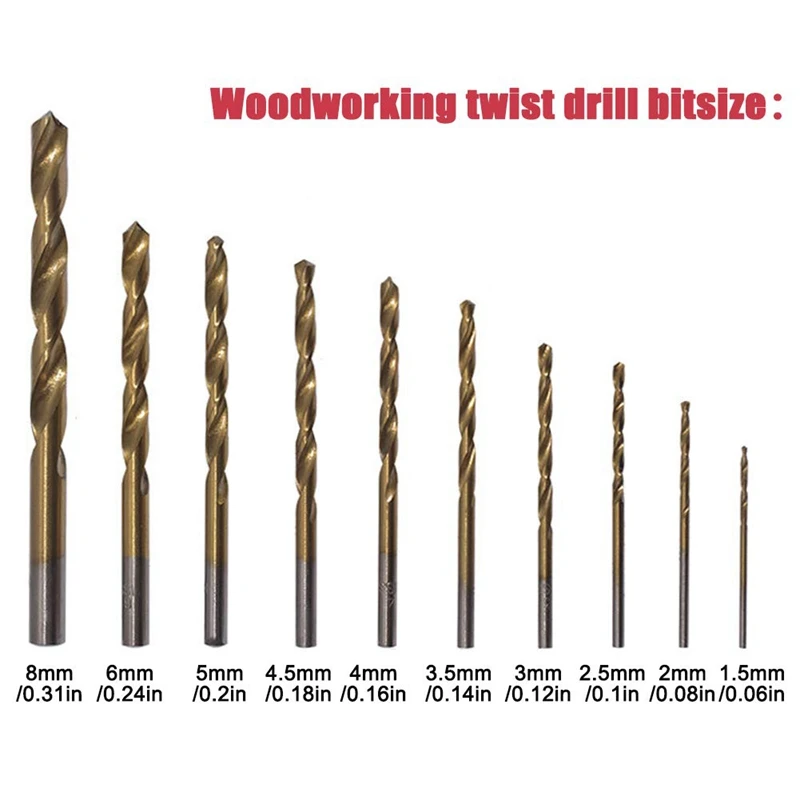 Woodworking Drill Bit Set, 31Pcs Twist Combined Woodworking Tools Drill Bit Set, High Carbon Steel Spade Drill Bit
Woodworking Drill Bit Set, 31Pcs Twist Combined Woodworking Tools Drill Bit Set, High Carbon Steel Spade Drill Bit