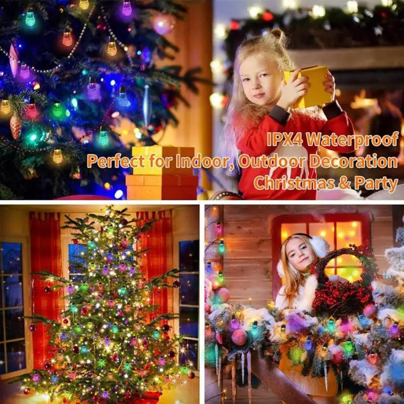 Solar String 30 LED Crystal Ball Light Waterproof Lamp Outdoor Solar Decorative for Garden Camping Party Christmas Decoration 
Solar String 30 LED Crystal Ball Light Waterproof Lamp Outdoor Solar Decorative for Garden Camping Party Christmas Decoration