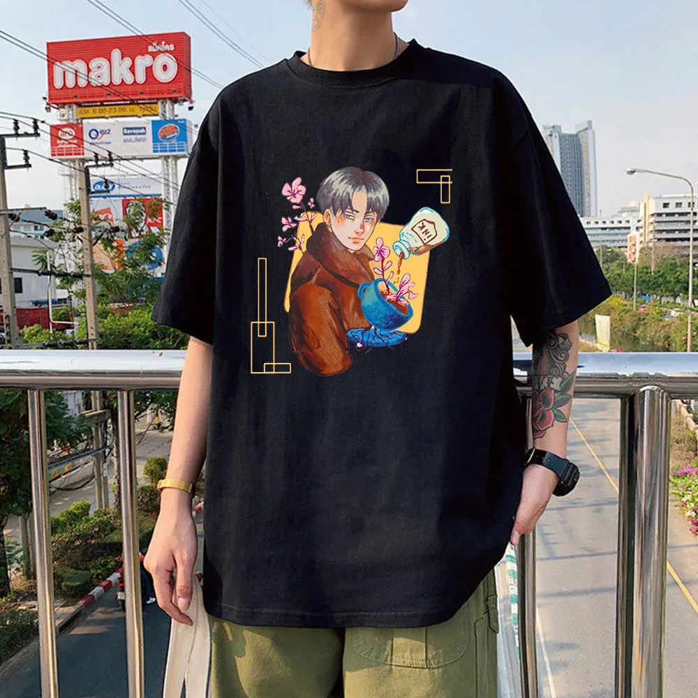 Japanese Anime Attack on Titan Levi Classic Oversized T Shirt Women Unisex Titans Attack Shingeki No Kyojin Graphic Tees Tshirt 
Japanese Anime Attack on Titan Levi Classic Oversized T Shirt Women Unisex Titans Attack Shingeki No Kyojin Graphic Tees Tshirt