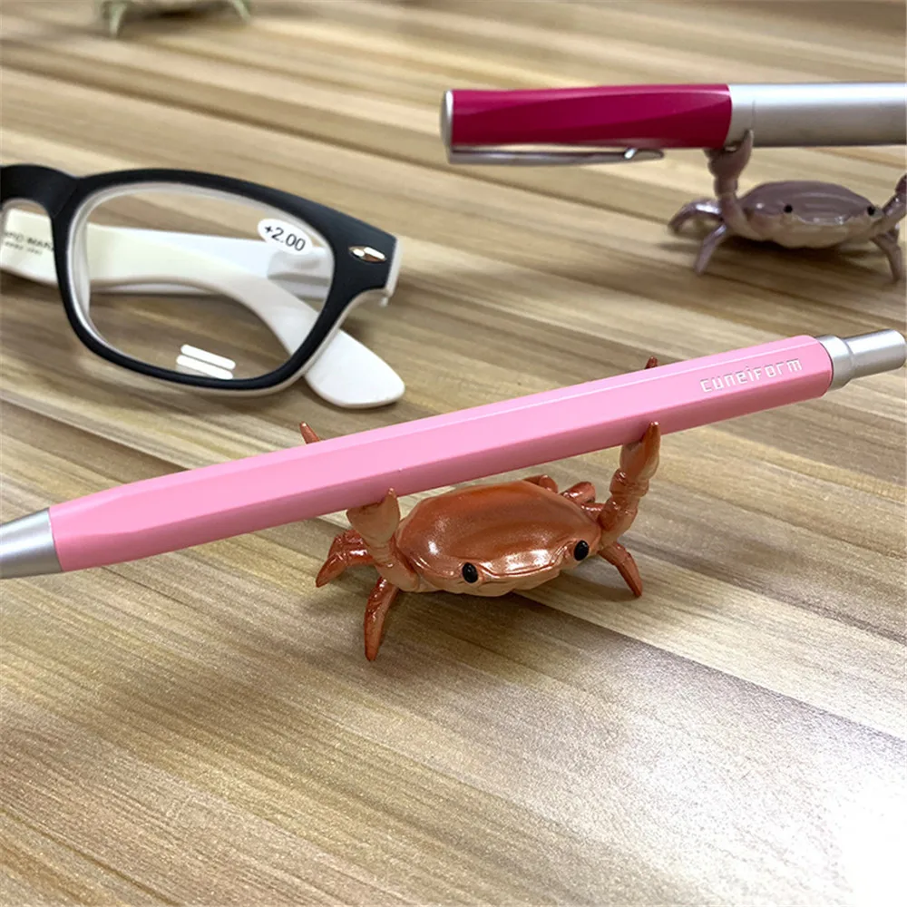 New Japanese Creative Cute Crab Pen Holder Weightlifting Crabs Penholder Bracket Storage Rack Gift Stationery
New Japanese Creative Cute Crab Pen Holder Weightlifting Crabs Penholder Bracket Storage Rack Gift Stationery