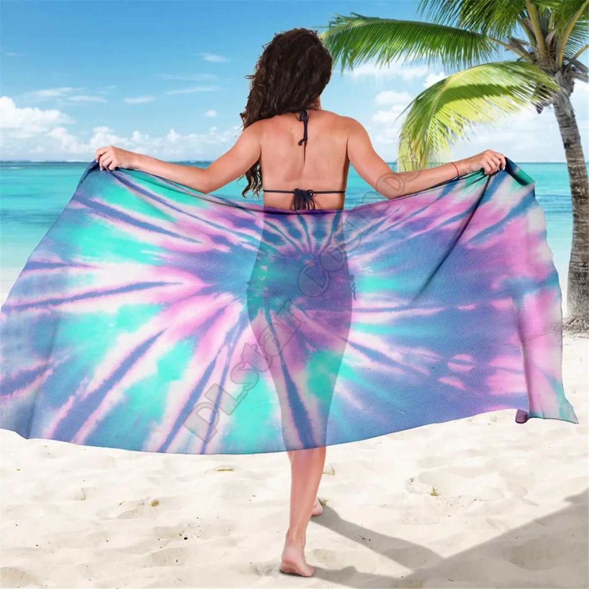 Pink and blue Tie dye Sarong 3D printed Towel Summer Seaside resort Casual Bohemian style Beach Towel
Pink and blue Tie dye Sarong 3D printed Towel Summer Seaside resort Casual Bohemian style Beach Towel