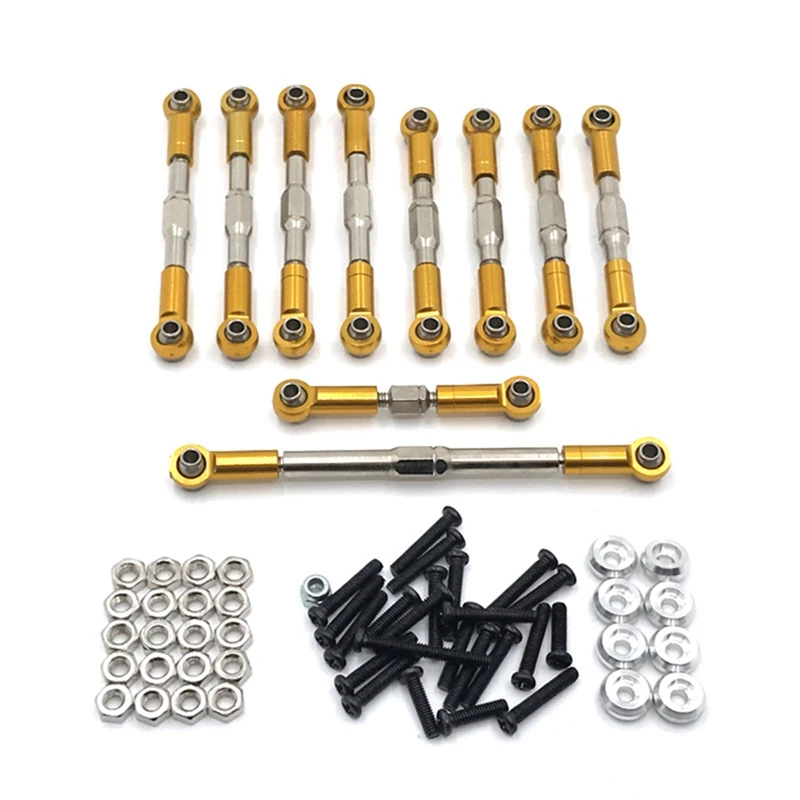 for WPL C14 C24 C24-1 B14 B24 Metal Pull Rod Tie Rod Steering Link Rod Set 1/16 RC Car Upgrade Accessories Parts
for WPL C14 C24 C24-1 B14 B24 Metal Pull Rod Tie Rod Steering Link Rod Set 1/16 RC Car Upgrade Accessories Parts