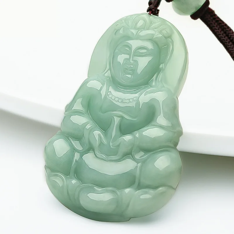 Natural Emerald jade Guanyin Pendant Necklace Charm Jewellery Fashion Hand-Carved Man Woman Sweater Chain Luck Gifts Amulet
Natural Emerald jade Guanyin Pendant Necklace Charm Jewellery Fashion Hand-Carved Man Woman Sweater Chain Luck Gifts Amulet