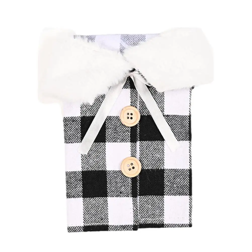 Christmas Wine Bottle Bags 1PC Reusable Wine Bottle Covers Wine Bags With Faux Fur Collar Plaid Drawstring Wine Bottle Dress
Christmas Wine Bottle Bags 1PC Reusable Wine Bottle Covers Wine Bags With Faux Fur Collar Plaid Drawstring Wine Bottle Dress