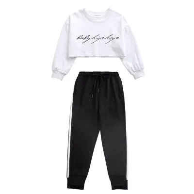 2020 New Hip Hop Dance Costumes Ballroom Performance Clothing Children Modern Street Dancing Wear Girls Jazz Outfits Tops+Pants
2020 New Hip Hop Dance Costumes Ballroom Performance Clothing Children Modern Street Dancing Wear Girls Jazz Outfits Tops+Pants