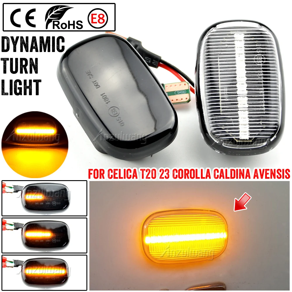2Pc Led Dynamic Side Marker Turn Signal Light For Toyota Corolla E10/E11/E12 ZE120 Camry SV4 CV4 Vista CR 30 40 Carina E Supra 4
2Pc Led Dynamic Side Marker Turn Signal Light For Toyota Corolla E10/E11/E12 ZE120 Camry SV4 CV4 Vista CR 30 40 Carina E Supra 4