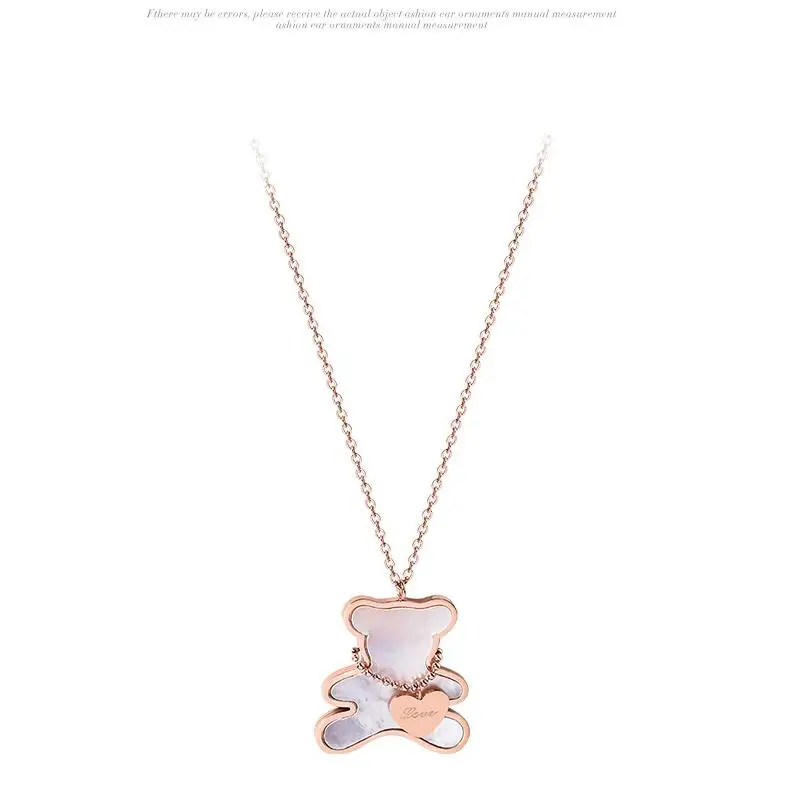 New Loving Bear Shell Fashion Jewelry Necklace Pendant Sets Female Neck Titanium Steel Jewel Women Set Girl Gifts 2 Color
New Loving Bear Shell Fashion Jewelry Necklace Pendant Sets Female Neck Titanium Steel Jewel Women Set Girl Gifts 2 Color
