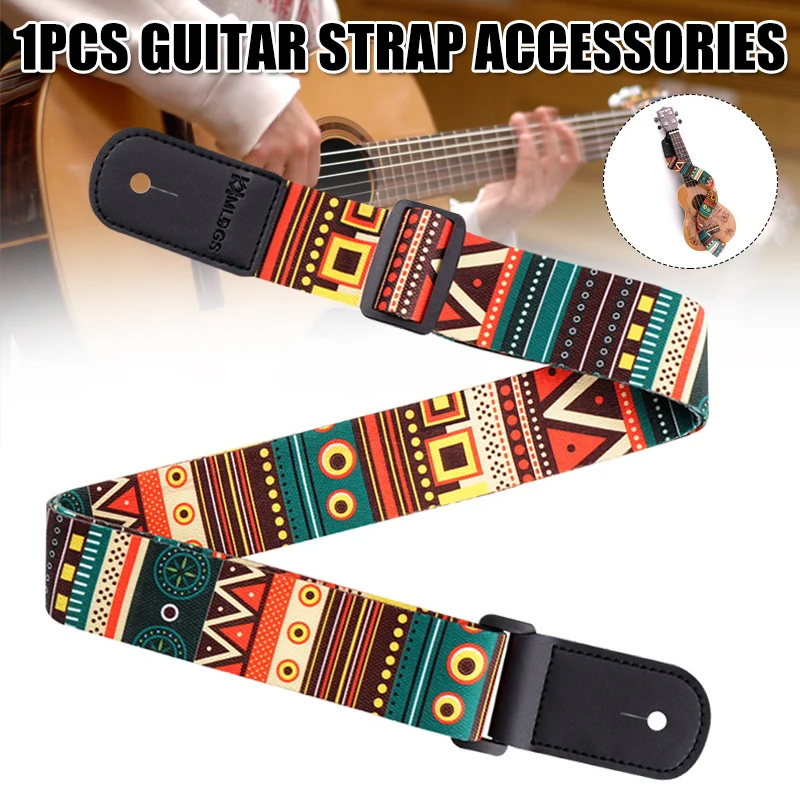 Guitar Strap Multicolor Printing Thickened Guitar Belt for Ukulele Acoustic Electric Guitar Bass QW
Guitar Strap Multicolor Printing Thickened Guitar Belt for Ukulele Acoustic Electric Guitar Bass QW