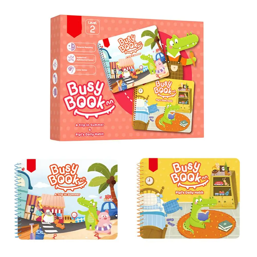Baby Busy Books Montessori Toddler Book Toddlers Little Crocodile Busy Book 0-6 Educational Children DIY Sticker Toy Book For
Baby Busy Books Montessori Toddler Book Toddlers Little Crocodile Busy Book 0-6 Educational Children DIY Sticker Toy Book For