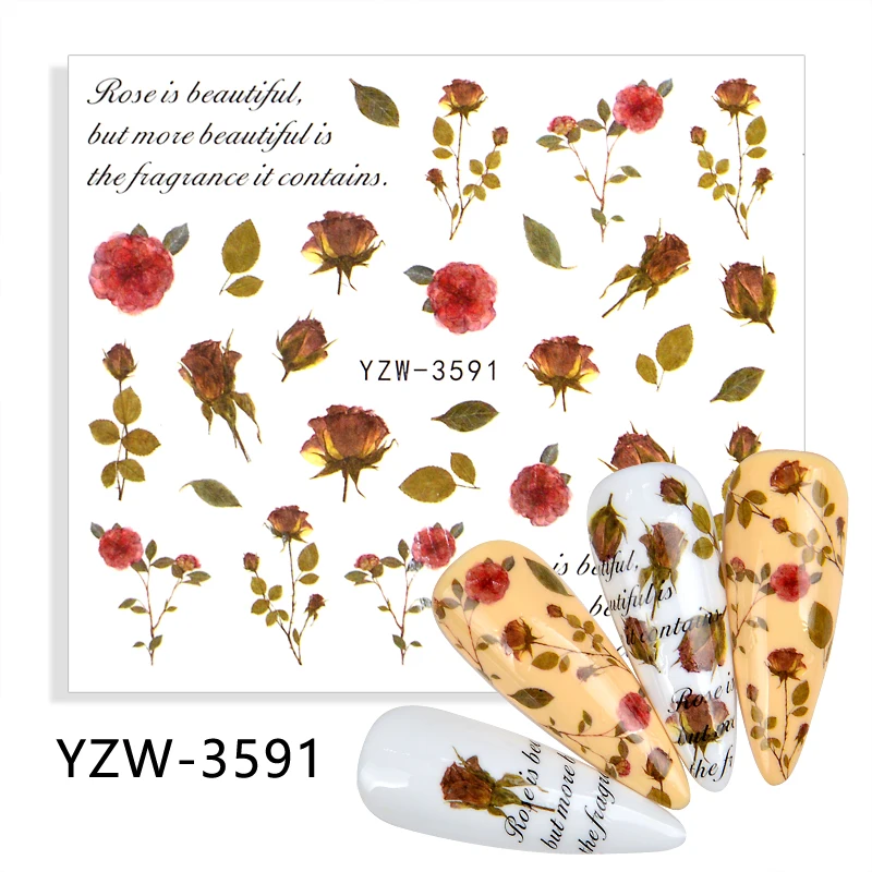 4PCS/LOTBright Flower Series Nail Art Stickers Water Decals Sliders Foil Autumn Design For Nail Manicure
4PCS/LOTBright Flower Series Nail Art Stickers Water Decals Sliders Foil Autumn Design For Nail Manicure