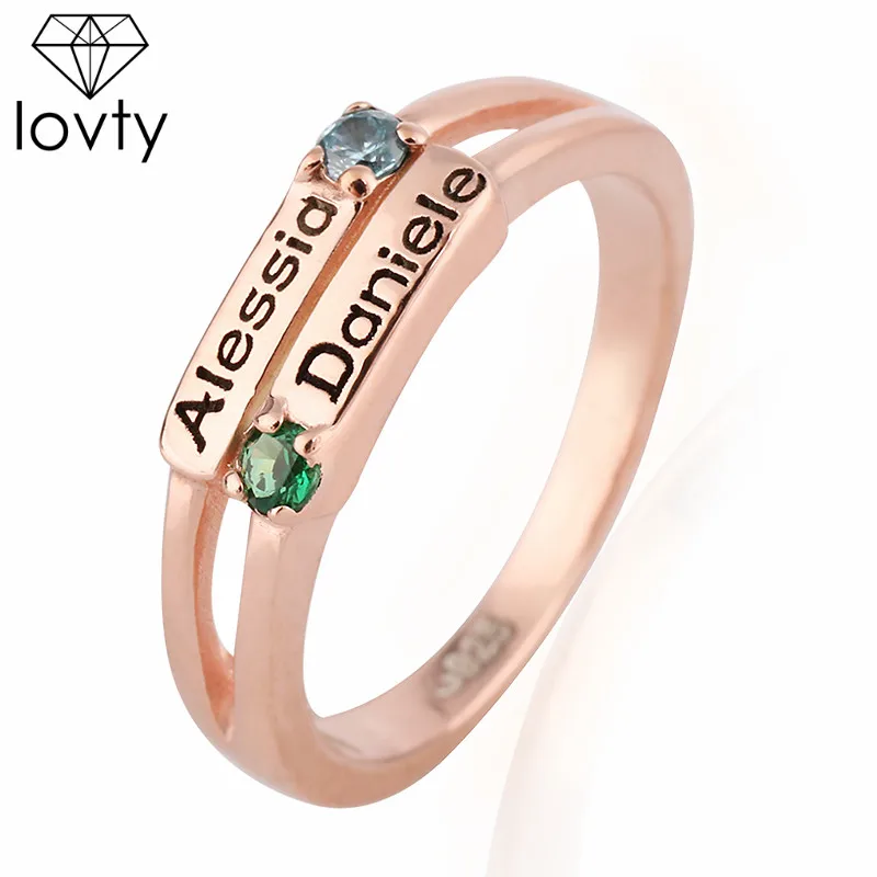 lovty Personalized Double Sided Ladies Rings Engraved Two Names With 2 Birthstone For Women Jewelry Anniversary Birthday Gifts
lovty Personalized Double Sided Ladies Rings Engraved Two Names With 2 Birthstone For Women Jewelry Anniversary Birthday Gifts