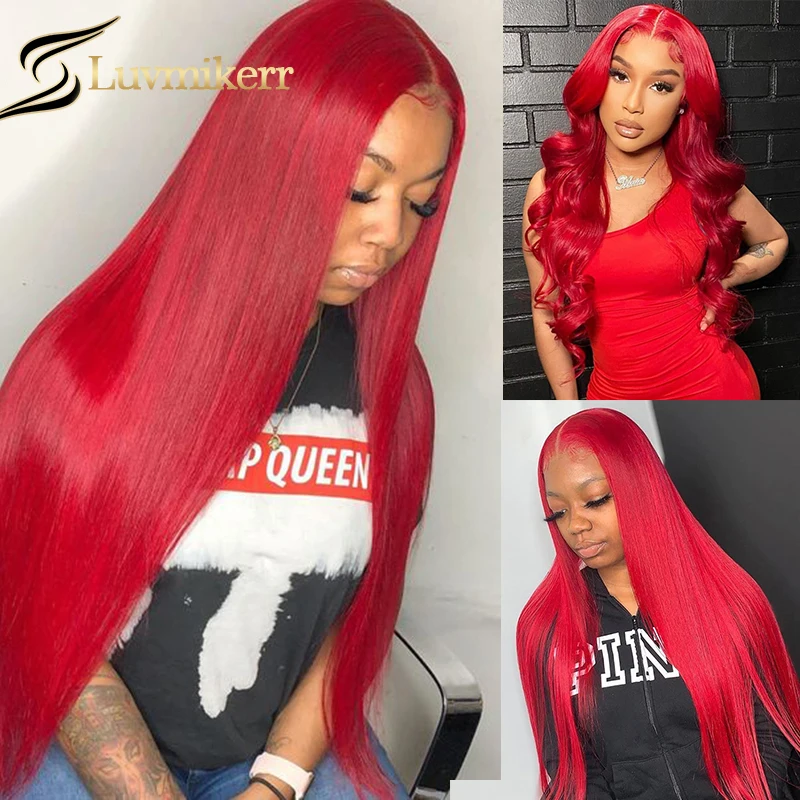 13x4 Hd Lace Frontal 613 Blonde Red Colored Wig Body Wave Burgundy Full Transparent Lace Front Human Hair Women Pre Plucked Wig
13x4 Hd Lace Frontal 613 Blonde Red Colored Wig Body Wave Burgundy Full Transparent Lace Front Human Hair Women Pre Plucked Wig