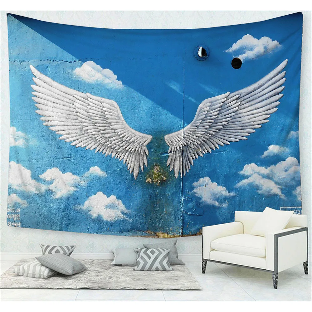 Angle Wing Tapestry Wall Hanging Yoga Throw Beach Towel Art Blanket Bathroom Home Decoration TV Background Party Accessories
Angle Wing Tapestry Wall Hanging Yoga Throw Beach Towel Art Blanket Bathroom Home Decoration TV Background Party Accessories