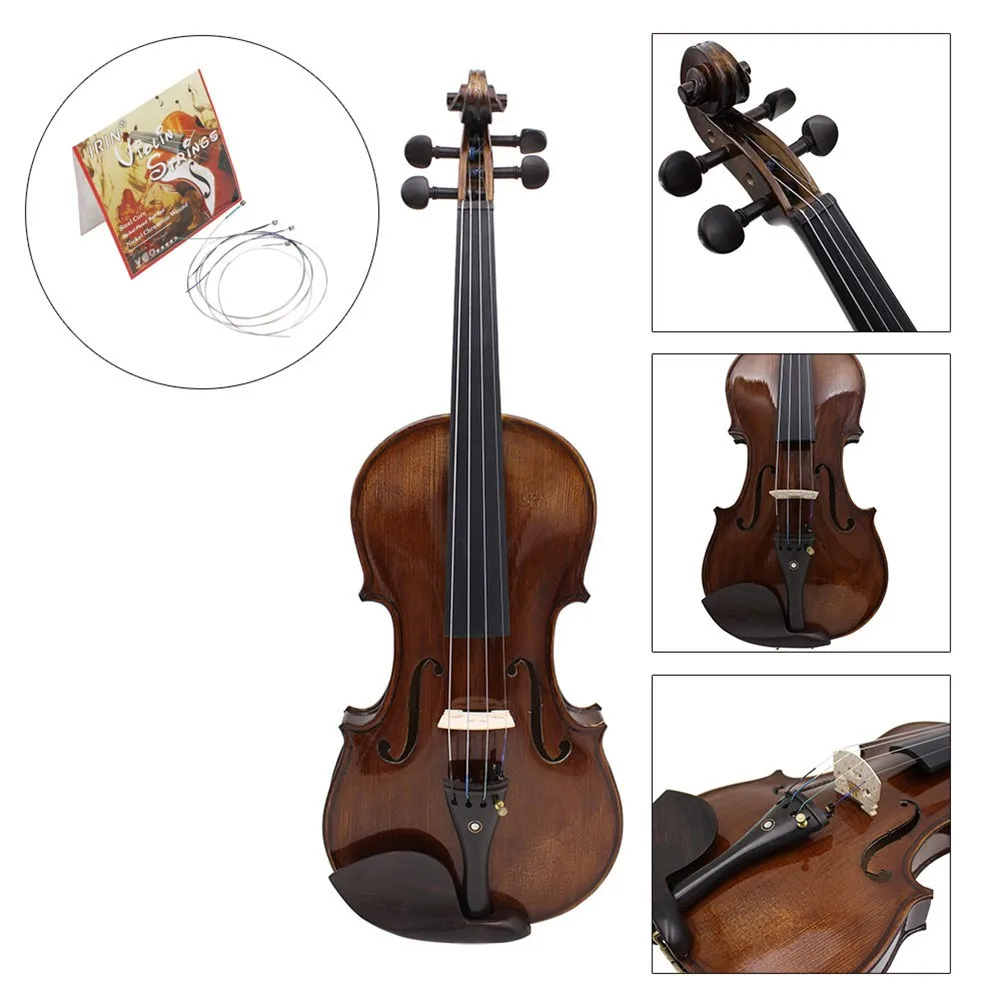 4Pcs/Set Of Violin Strings Nickel Chromium Replacement Wire Size For 3/4 & 4/4 A/E/D/G Special Strings Violin Playing
4Pcs/Set Of Violin Strings Nickel Chromium Replacement Wire Size For 3/4 & 4/4 A/E/D/G Special Strings Violin Playing