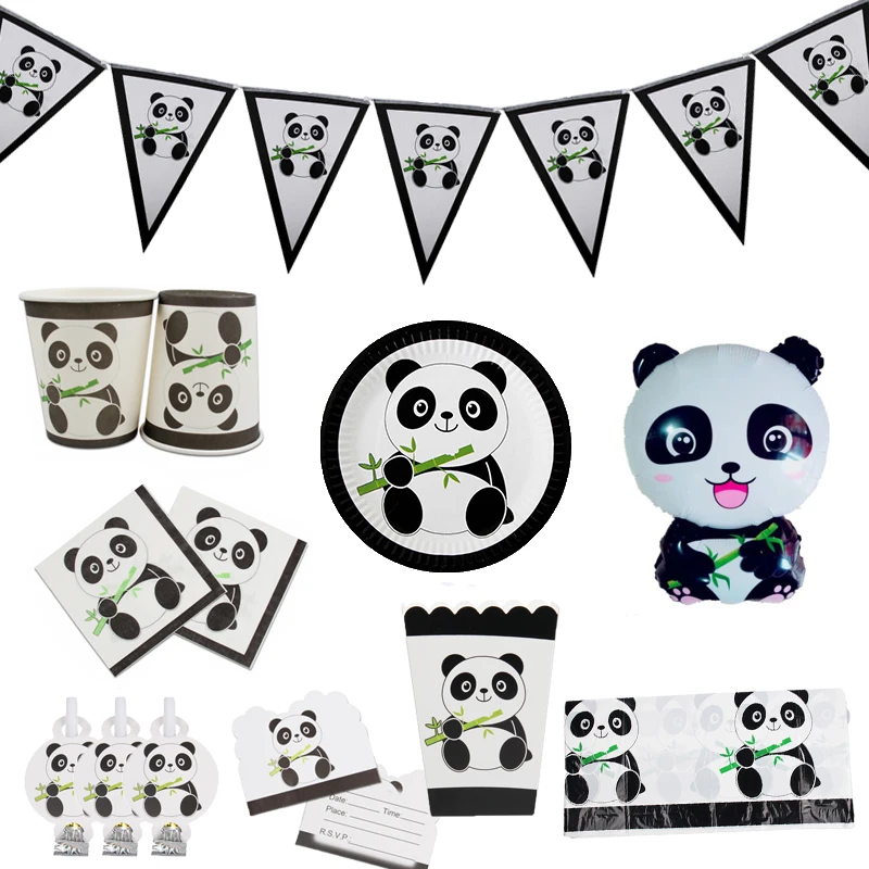 Panda theme Party supplies Disposable Tableware kids happy Birthday paper Napkin/cup/plate straw banner tablecloth Party Supply
Panda theme Party supplies Disposable Tableware kids happy Birthday paper Napkin/cup/plate straw banner tablecloth Party Supply