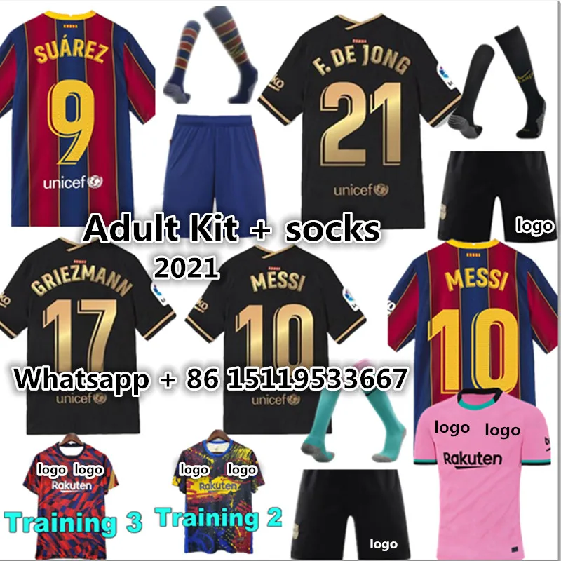 

Top Quality adults kit Shirt JORDI ALBA COUTINHO ANSU FATI GRIEZMANN DE JONG SUAREZ PIQUE O. DEMBELE S.ROBERTO 2020-21 Shirt