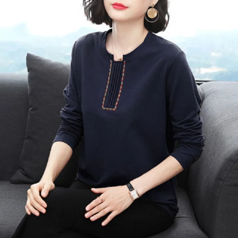 100% Cotton T Shirt Woman Fashion New Spring Plus Size Long Sleeve T-shirt Woman Korean Style Oversized Shirt 2022 Women Shirts
100% Cotton T Shirt Woman Fashion New Spring Plus Size Long Sleeve T-shirt Woman Korean Style Oversized Shirt 2022 Women Shirts
