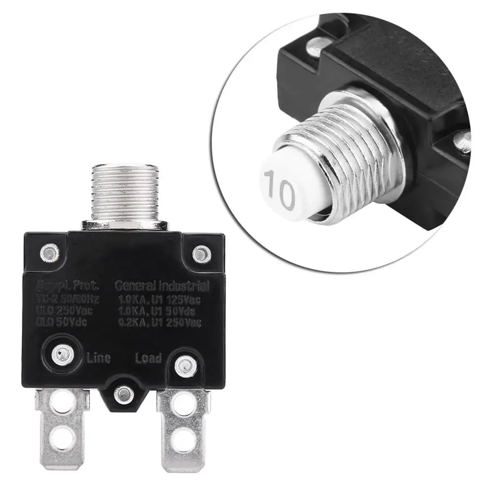 Car For L1 Series AC 125/250V Reset Thermal Switch Circuit Breaker Over Current Overload Protector Generator Vehicle Accessories
Car For L1 Series AC 125/250V Reset Thermal Switch Circuit Breaker Over Current Overload Protector Generator Vehicle Accessories