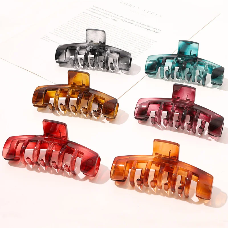 Vintage Transparent Big Hair Claw For Women Fashion Crab Hair Clip Girls Hair Accessories Elegant Plastic Hairpins Headwear Gift
Vintage Transparent Big Hair Claw For Women Fashion Crab Hair Clip Girls Hair Accessories Elegant Plastic Hairpins Headwear Gift