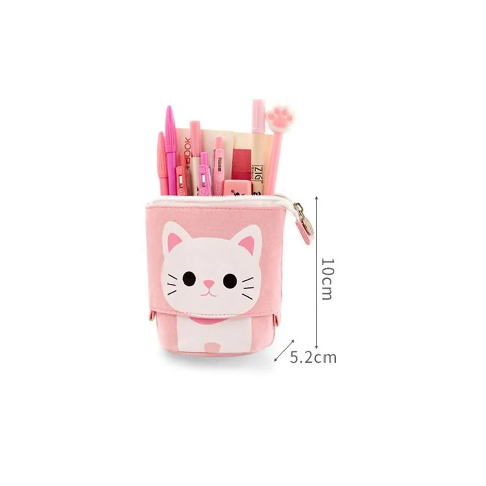 New Cute Cartoon Cat Pen Pencil Bag Case Big Capacity Holder Stationery Organizer Canvas Pencil Case Stationery School Supplies
New Cute Cartoon Cat Pen Pencil Bag Case Big Capacity Holder Stationery Organizer Canvas Pencil Case Stationery School Supplies