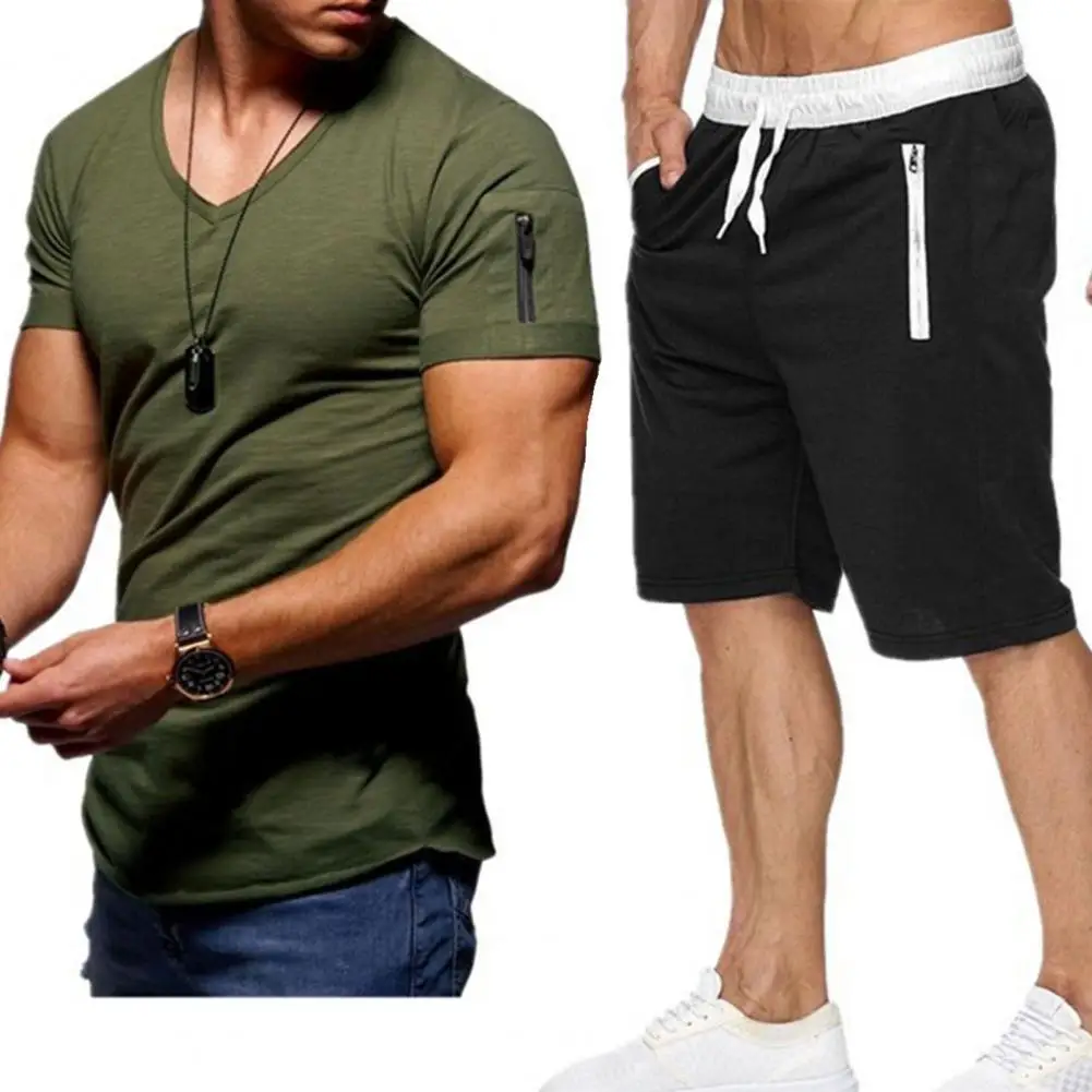 L-3XL 2021 Summer Men Shorts Sets Short Sleeve T Shirt +Shorts Solid Male Tracksuit Set Men's Brand Clothing 2 Pieces Sets Male
L-3XL 2021 Summer Men Shorts Sets Short Sleeve T Shirt +Shorts Solid Male Tracksuit Set Men's Brand Clothing 2 Pieces Sets Male