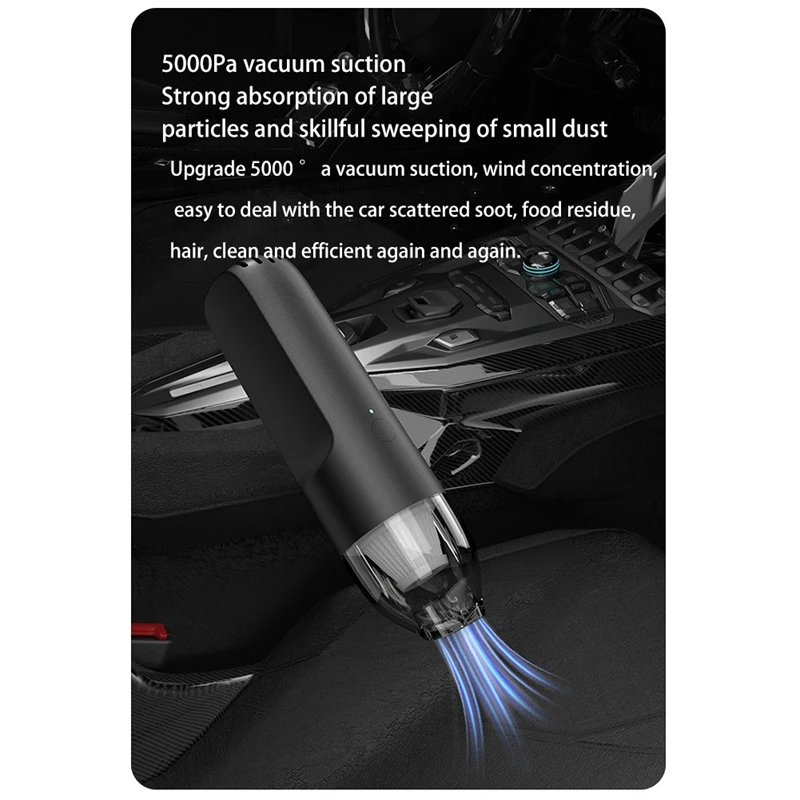 Wireless Car Vacuum Cleaner Portable with Handheld Vacuum Cleaner Car Household Dual-Use Strong Suction Mini Cleaner
Wireless Car Vacuum Cleaner Portable with Handheld Vacuum Cleaner Car Household Dual-Use Strong Suction Mini Cleaner