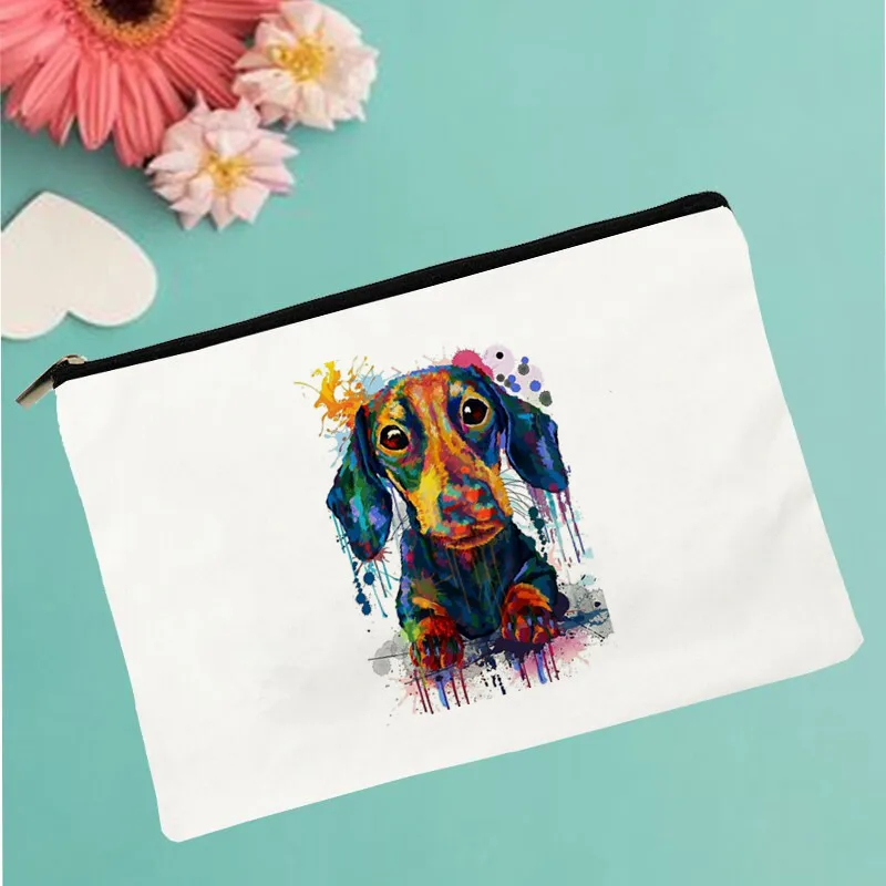 Women Dachshund painting Printed Make up bag Fashion Women Cosmetics Organizer Bag for Travel Colorful Storage Bag for Lady Bag
Women Dachshund painting Printed Make up bag Fashion Women Cosmetics Organizer Bag for Travel Colorful Storage Bag for Lady Bag