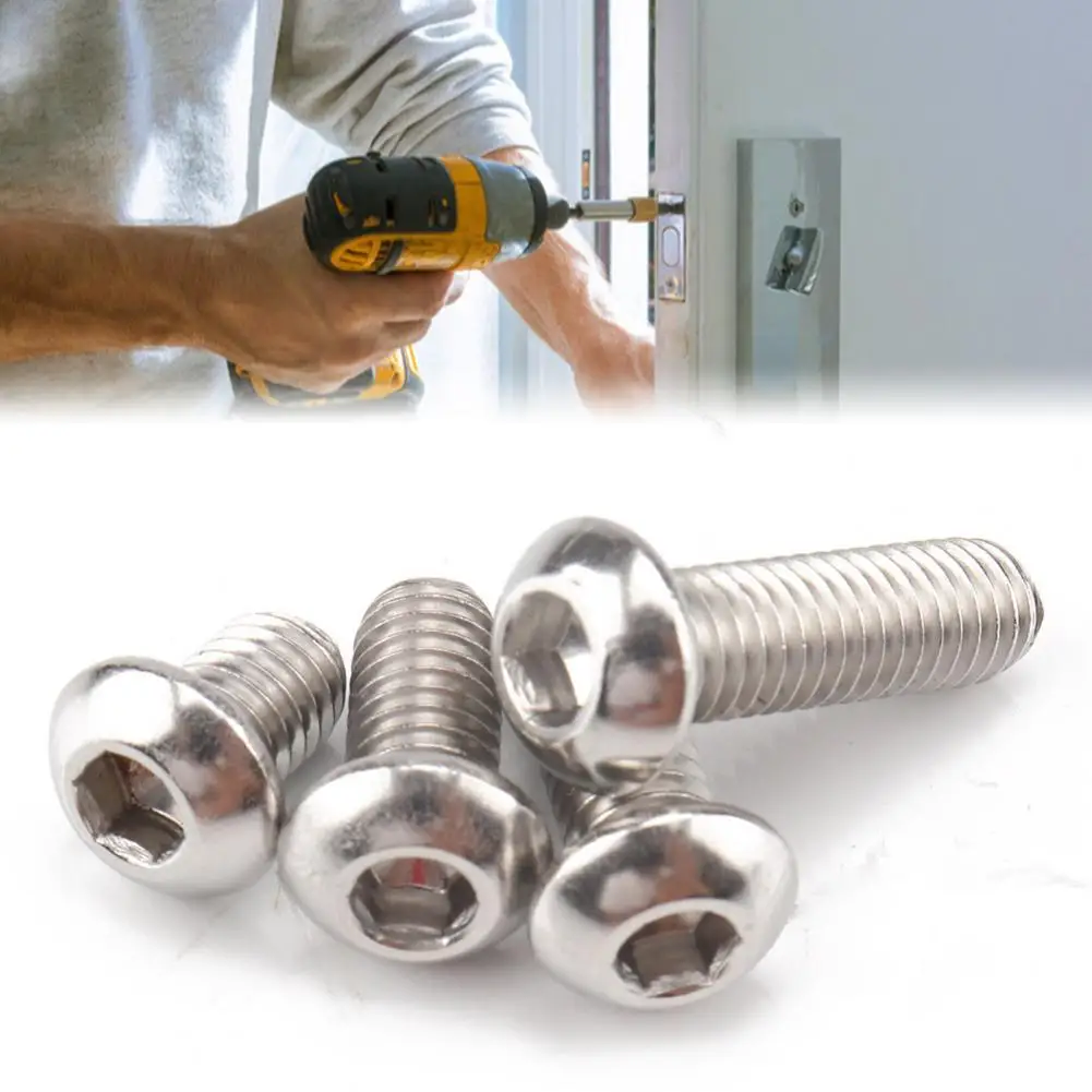 131Pcs M6 Hex Socket Bolt Precise Thread Anti-rust 304 Stainless Steel Head Cap Bolts Nuts Kit for Machines
131Pcs M6 Hex Socket Bolt Precise Thread Anti-rust 304 Stainless Steel Head Cap Bolts Nuts Kit for Machines