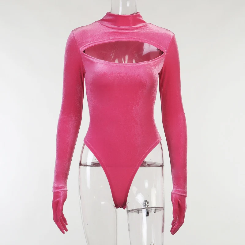 FANIECES Y2K Velvet Solid Stretchy Slim Bodysuit Women Autumn Gloves Long Sleeve Sexy Front Cut Out Tuletneck Romper Female Tops
FANIECES Y2K Velvet Solid Stretchy Slim Bodysuit Women Autumn Gloves Long Sleeve Sexy Front Cut Out Tuletneck Romper Female Tops