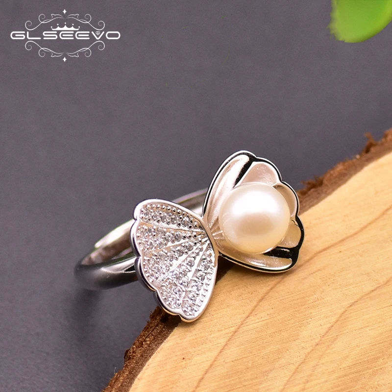 GLSEEVO Fresh Water Pearl Adjustable Bowknot Rings For Girl Cute Birthday Gift Women's 925 Silver Jewelry Handmade Anillo GR0259
GLSEEVO Fresh Water Pearl Adjustable Bowknot Rings For Girl Cute Birthday Gift Women's 925 Silver Jewelry Handmade Anillo GR0259
