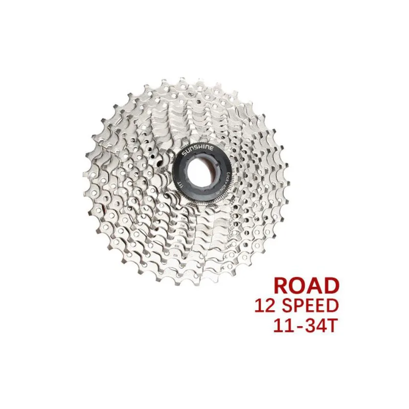 SUNSHINE 12 Speed Road Bike Freewheel 11-28T 32T 34T 36T Bicycle 11V Cassette Flywheel for Shimano HG
SUNSHINE 12 Speed Road Bike Freewheel 11-28T 32T 34T 36T Bicycle 11V Cassette Flywheel for Shimano HG