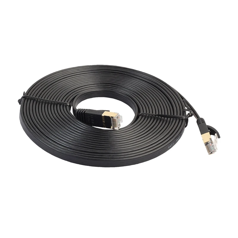 REXLIS 50FT Cat7 RJ45 LAN Cable 10GMbps 1000Mhz Ethernet Cable Flat Internet Network Cable for Computer Router Laptop
REXLIS 50FT Cat7 RJ45 LAN Cable 10GMbps 1000Mhz Ethernet Cable Flat Internet Network Cable for Computer Router Laptop