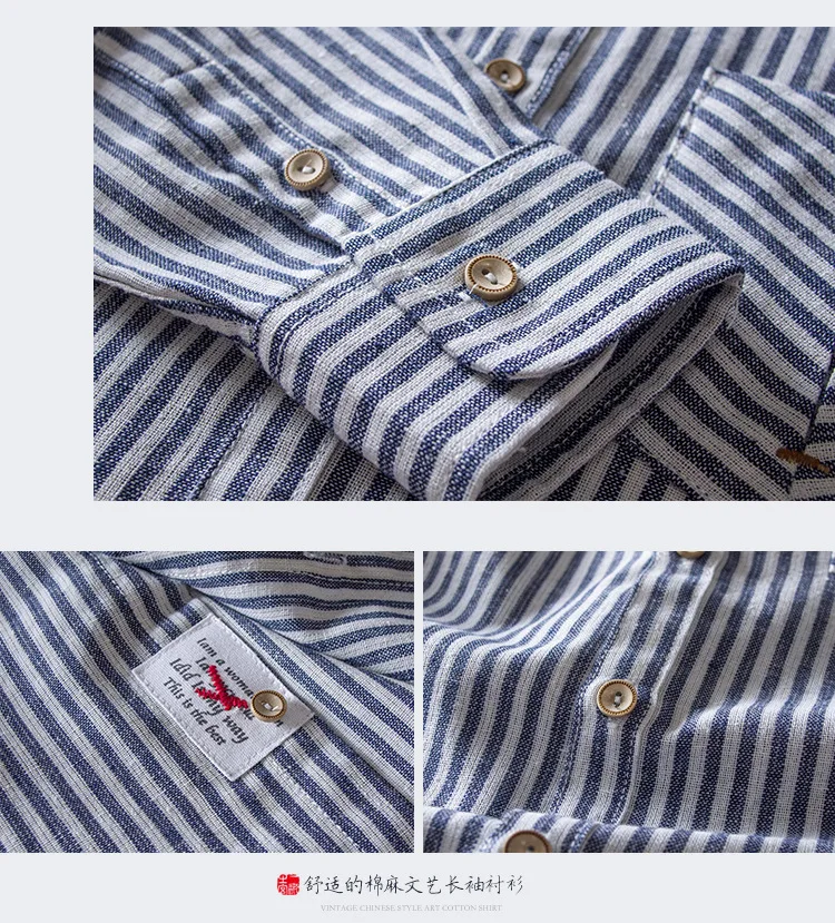 striped shirts 2021 men long sleeve turn down collar linen cotton casual shirts mens Chinese vintage style slim fit shirt male
striped shirts 2021 men long sleeve turn down collar linen cotton casual shirts mens Chinese vintage style slim fit shirt male