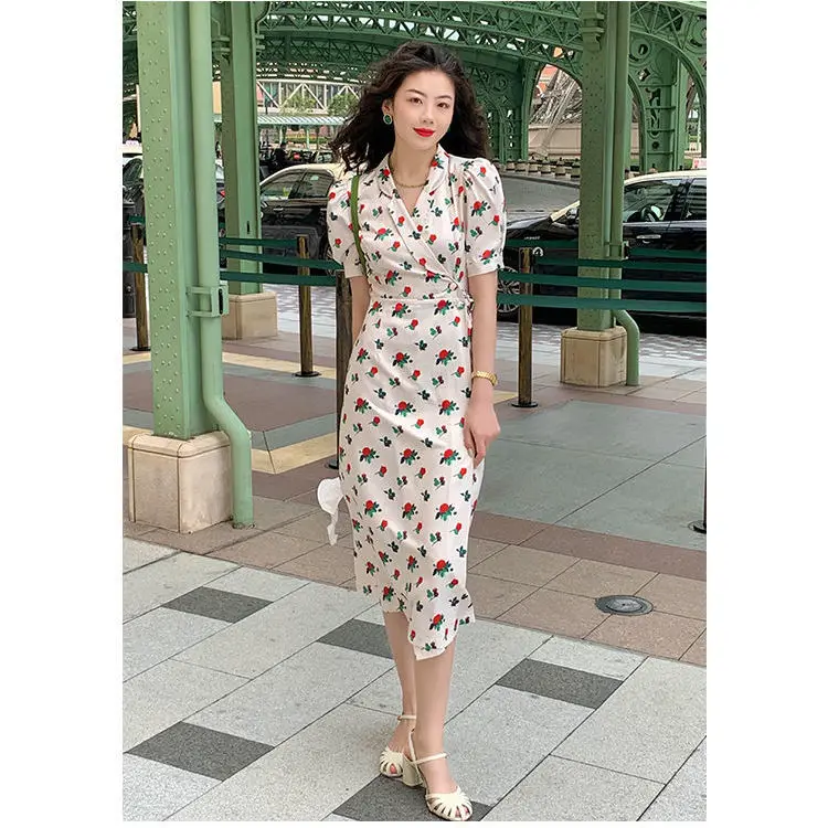 Suit collar dress women's new style in 2021 summer
Suit collar dress women's new style in 2021 summer
