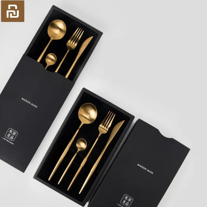 Original for xiaomi Set of cutlery, Spoon, Fork, Knife, Teaspoon High-quality stainless steel, one-piece molding
Original for xiaomi Set of cutlery, Spoon, Fork, Knife, Teaspoon High-quality stainless steel, one-piece molding