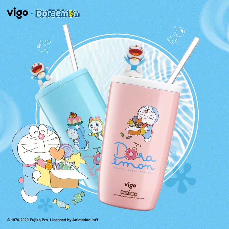500ml-700ml Doraemon Vigo Dorami Cute Straw Water Cup, Children's Stainless Steel Water Cup, Female Student Dormitory Ice Cup
500ml-700ml Doraemon Vigo Dorami Cute Straw Water Cup, Children's Stainless Steel Water Cup, Female Student Dormitory Ice Cup
