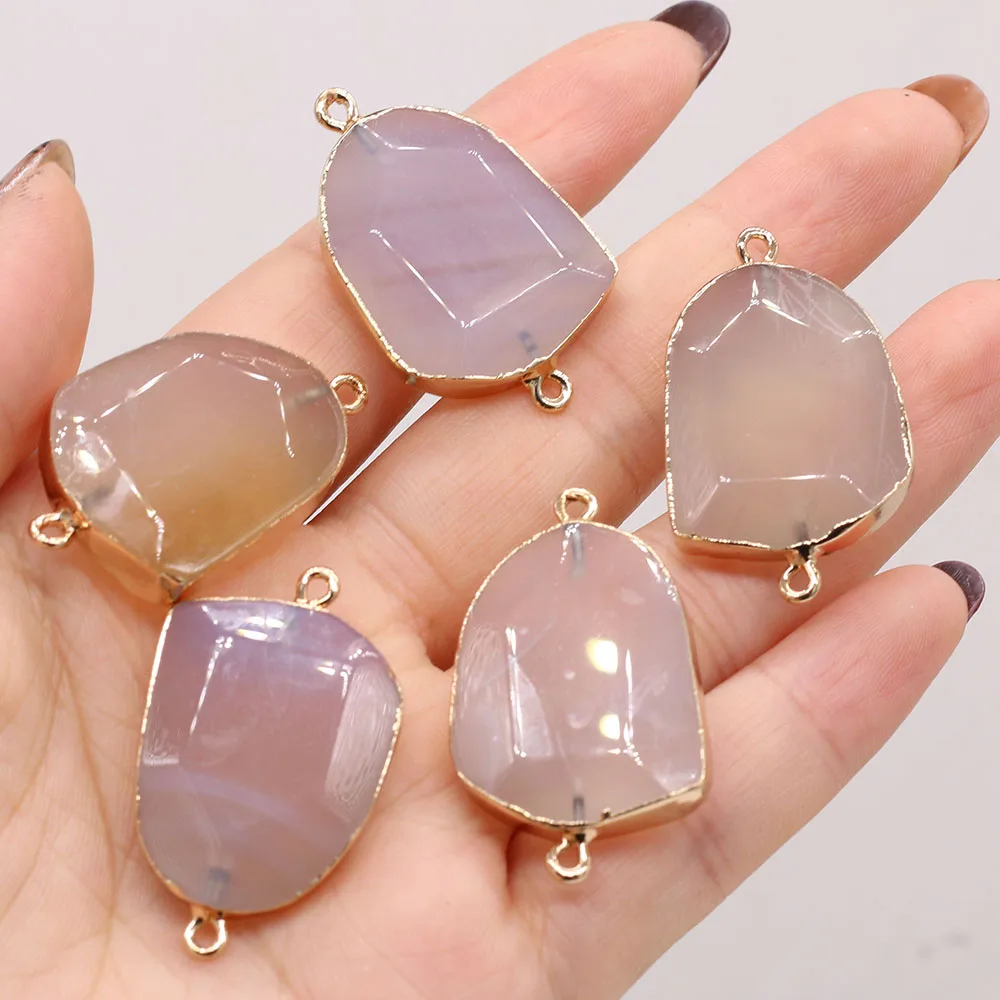 5PCS Wholesale Natural White Agate Irregular Connector Pendant Crafts Making DIY Necklace Earrings Charm Jewelry Gift Party
5PCS Wholesale Natural White Agate Irregular Connector Pendant Crafts Making DIY Necklace Earrings Charm Jewelry Gift Party