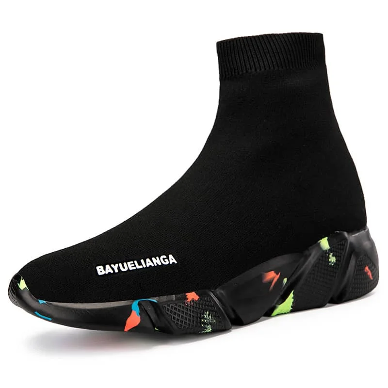 Socks Sneakers Women Men Knit Upper Breathable Sport Shoes Soft Sock Boots Woman Chunky Sneakers High Top Men Women Walking Shoe
Socks Sneakers Women Men Knit Upper Breathable Sport Shoes Soft Sock Boots Woman Chunky Sneakers High Top Men Women Walking Shoe