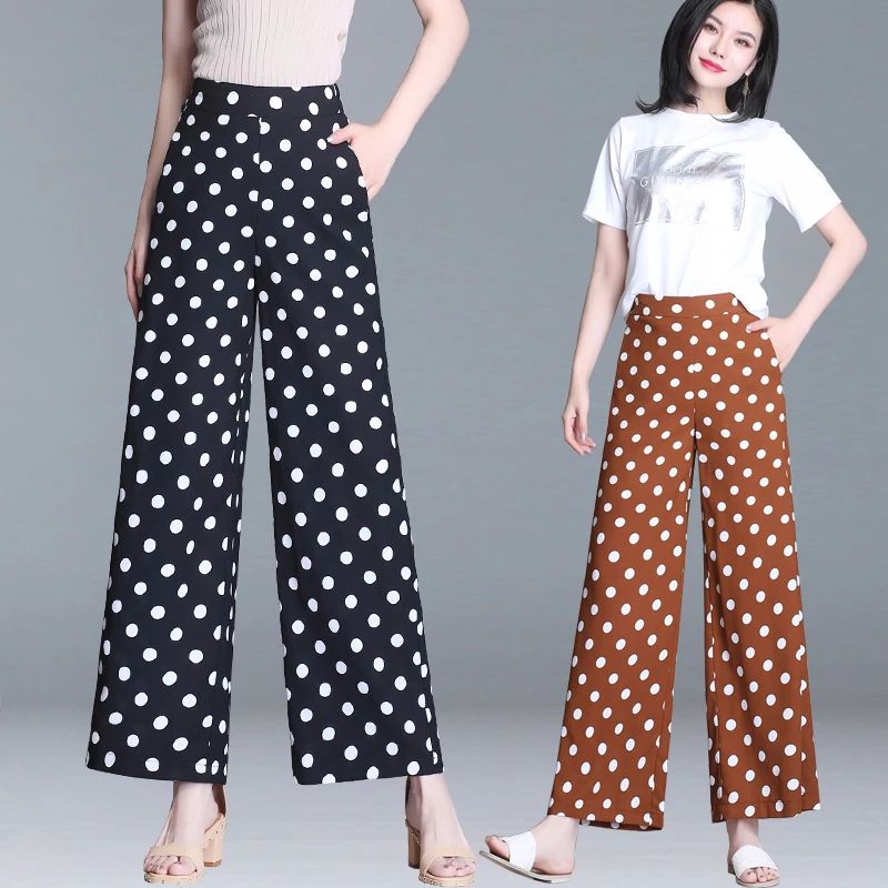 Fashion women's Chiffon Wide Leg Pants Women Solid Loose High Waist Pants Feminine Summer Casual Straight Pants Trousers
Fashion women's Chiffon Wide Leg Pants Women Solid Loose High Waist Pants Feminine Summer Casual Straight Pants Trousers
