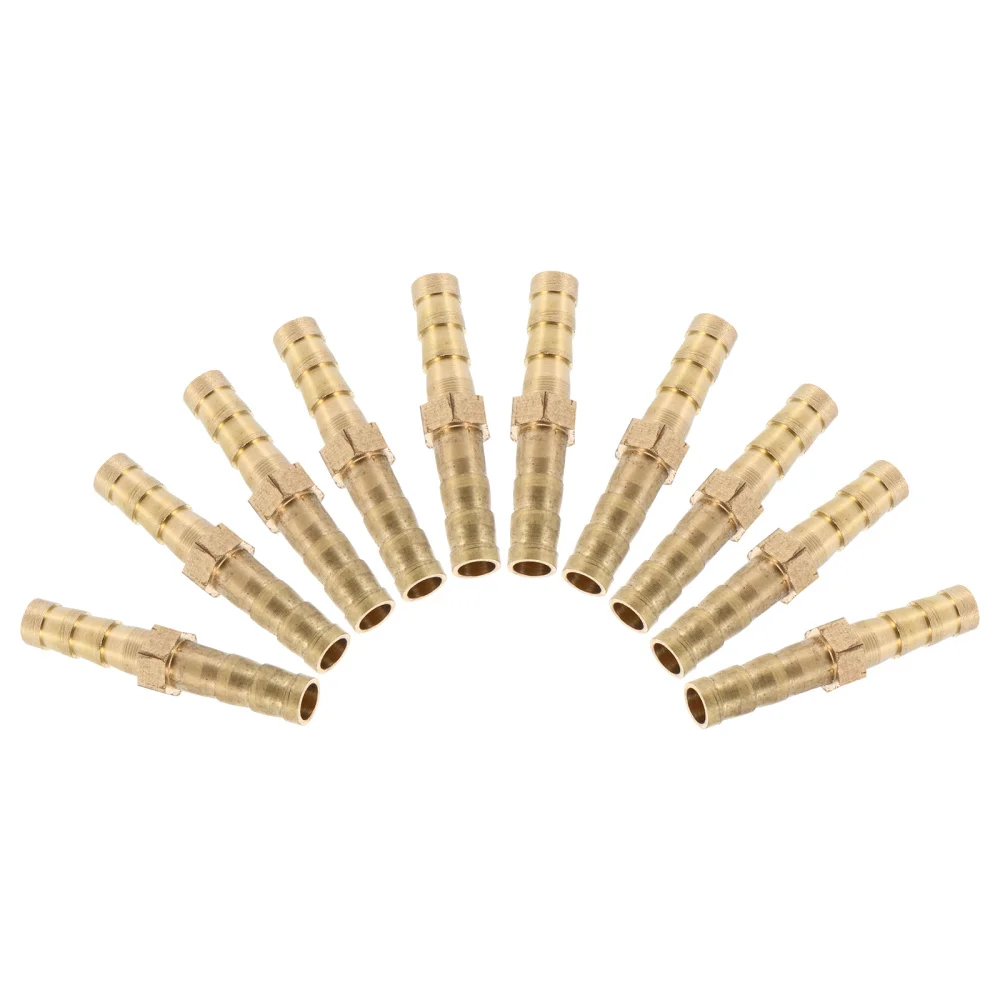 10pcs Heavy Duty Brass Hose Connector Straight Connector Hose Fittings (Golden)
10pcs Heavy Duty Brass Hose Connector Straight Connector Hose Fittings (Golden)