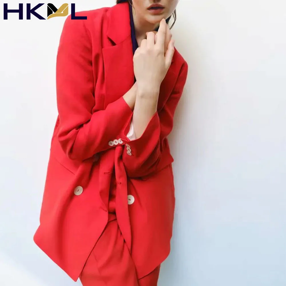 Za Women 2021 New Fashion Double Breasted Casual Blazer Coat Vintage Long Sleeve Pockets Female Outerwear Chic and Long Pant
Za Women 2021 New Fashion Double Breasted Casual Blazer Coat Vintage Long Sleeve Pockets Female Outerwear Chic and Long Pant