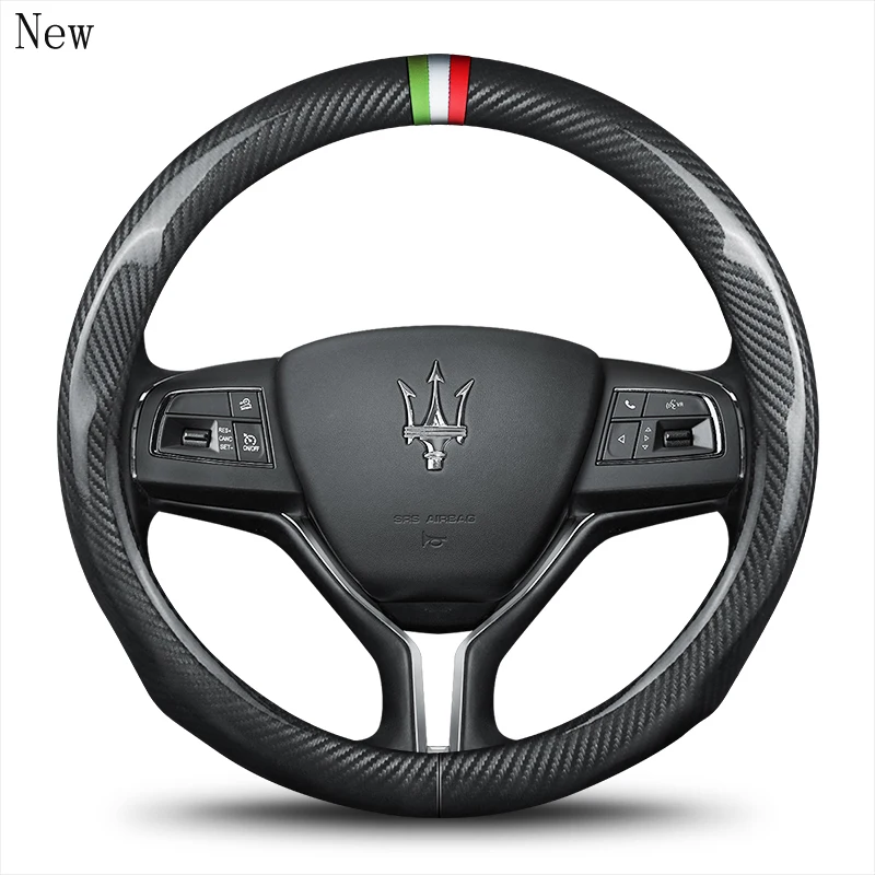 for Maserati Ghibli Levante Quattroporte Universal Carbon Fiber Steering Wheel Cover Suitable 38cm for 95% Car Interior Parts
for Maserati Ghibli Levante Quattroporte Universal Carbon Fiber Steering Wheel Cover Suitable 38cm for 95% Car Interior Parts