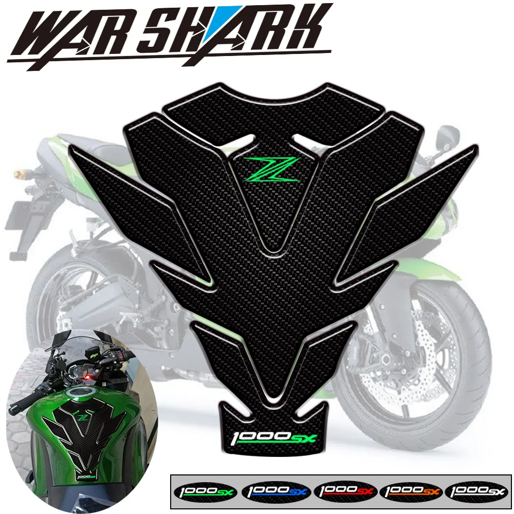 Стильные мотоциклетные 3D наклейки для топливного бака защитные Kawasaki Z1000SX 2017 2018