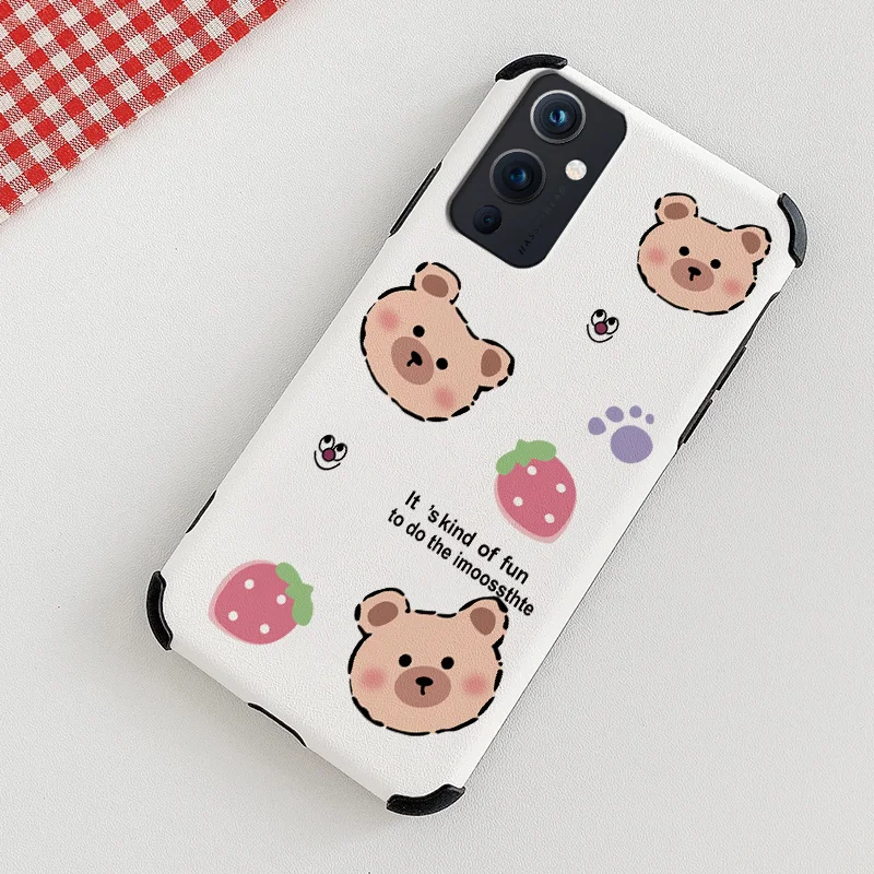 Strawberry Bear Phone Case For Oneplus 9 9pro 8t 8 8pro Four Corners Stick Leather Cover
Strawberry Bear Phone Case For Oneplus 9 9pro 8t 8 8pro Four Corners Stick Leather Cover