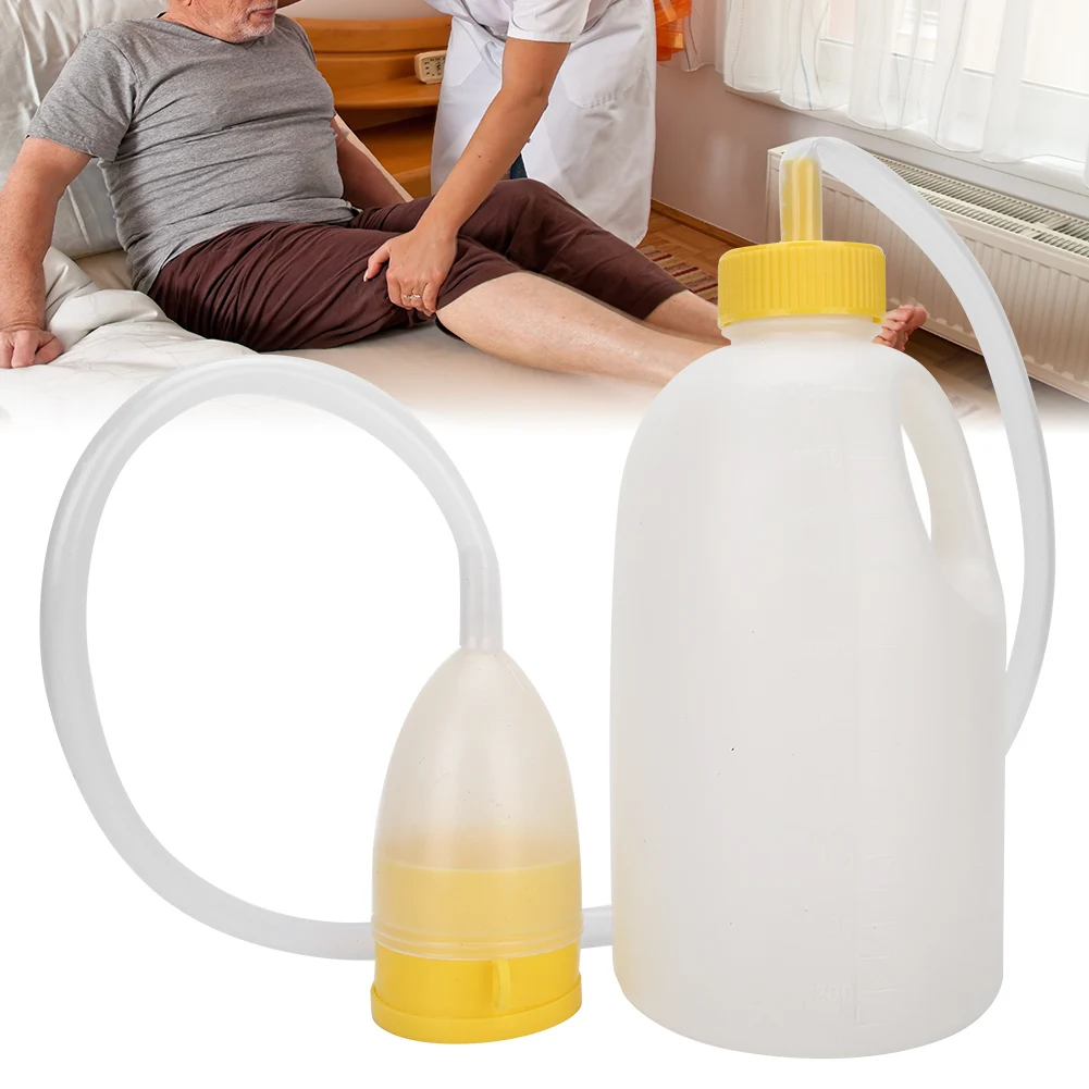 Men Male Urinal Pee Bottle Elderly Bedridden Patients Potty with Pipe 1700ML
Men Male Urinal Pee Bottle Elderly Bedridden Patients Potty with Pipe 1700ML