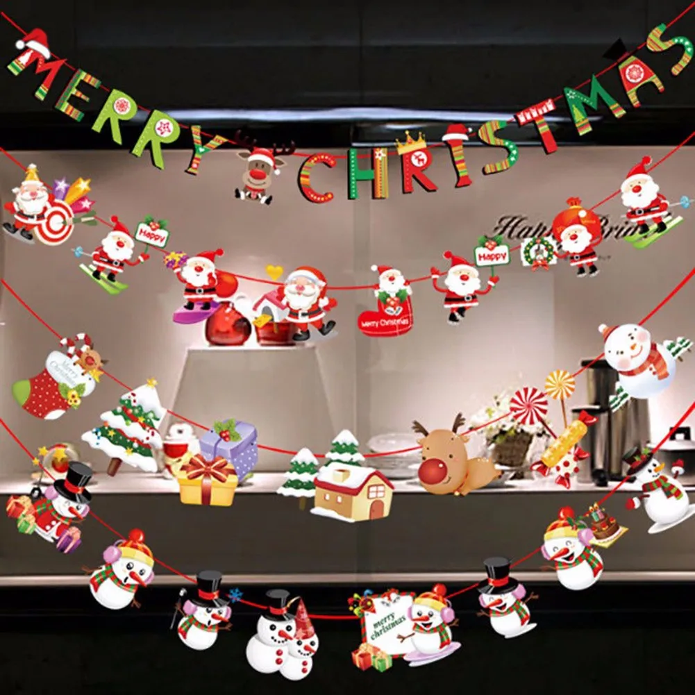 2022 New Santa Paper Pennant Christmas String Lights Snowman Elk Snowflake Christmas Tree Hanging Christmas Day Atmosphere Decor
2022 New Santa Paper Pennant Christmas String Lights Snowman Elk Snowflake Christmas Tree Hanging Christmas Day Atmosphere Decor